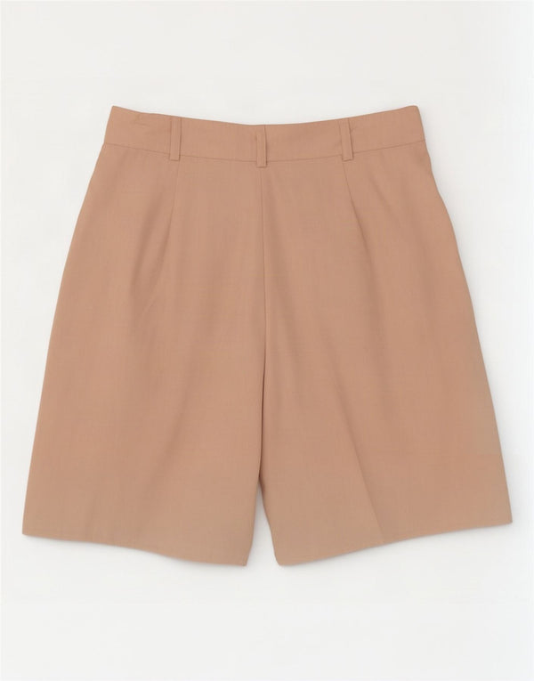 Shorts casual feminino de cintura alta cartoon IT 42 médio W28 bege viscose