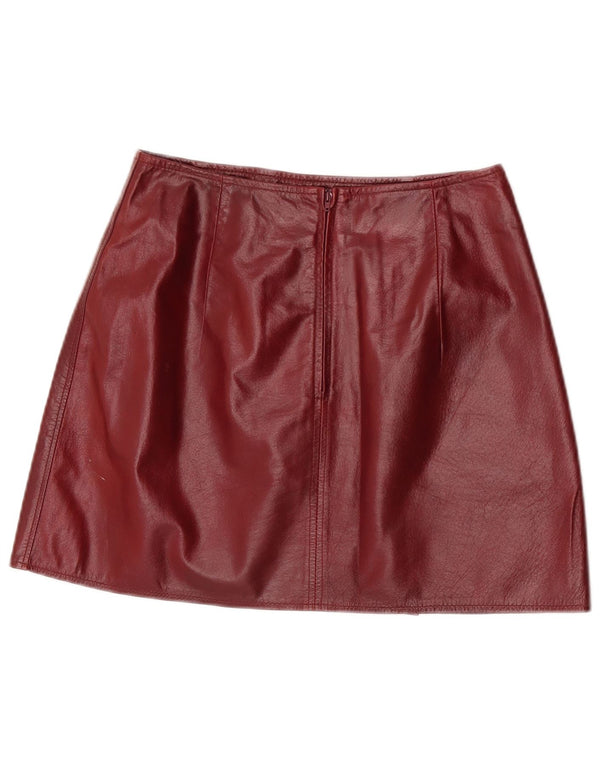 Mini saia feminina de couro Conbipel IT 44 médio W27 couro marrom