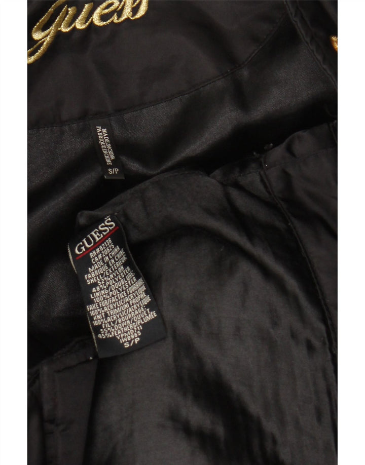Casaco acolchoado feminino Guess UK 10 pequeno nylon preto