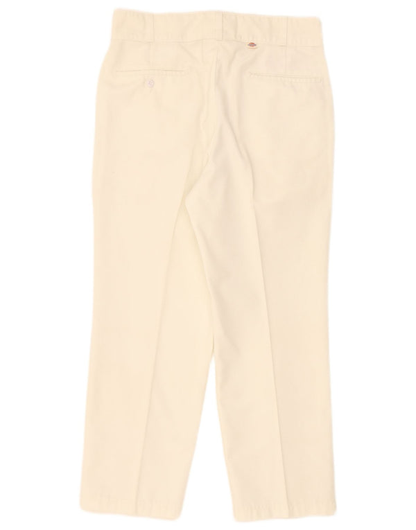 Calça Chino reta feminina Dickies W34 L26 poliéster branco