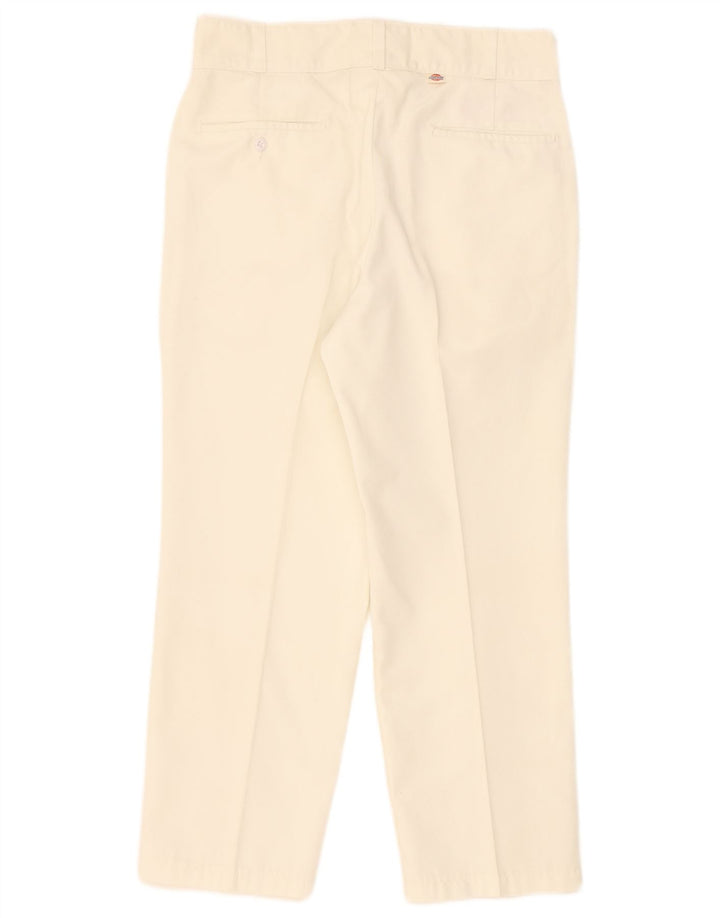 Calça Chino reta feminina Dickies W34 L26 poliéster branco