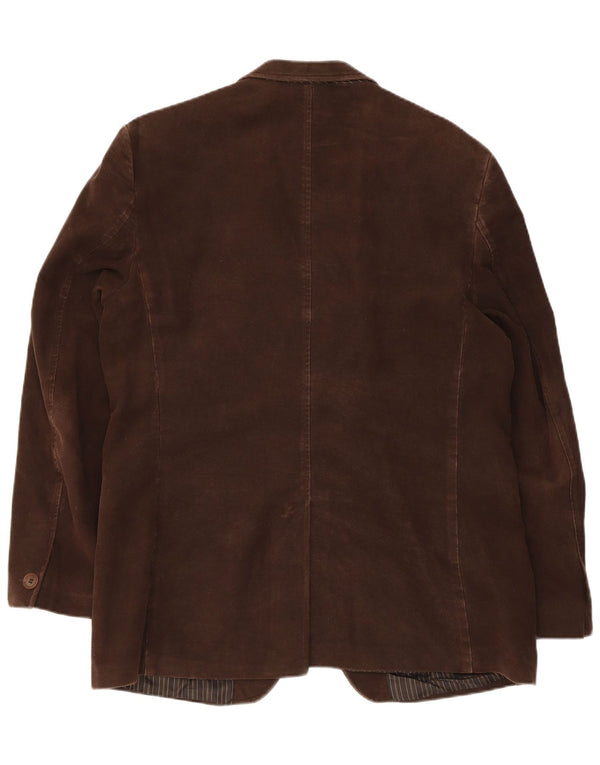 Jaqueta blazer masculina Gibson com 2 botões UK 42 XL algodão marrom