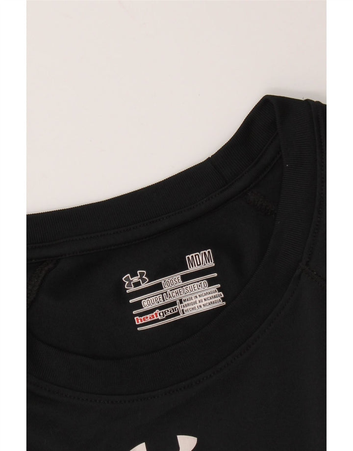 UNDER ARMOUR Camiseta feminina Heat Gear manga comprida Reino Unido 14 médio preto
