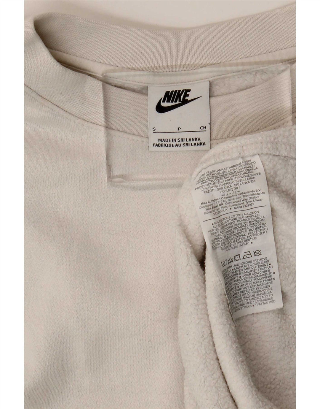 Nike moletom masculino jumper pequeno algodão branco