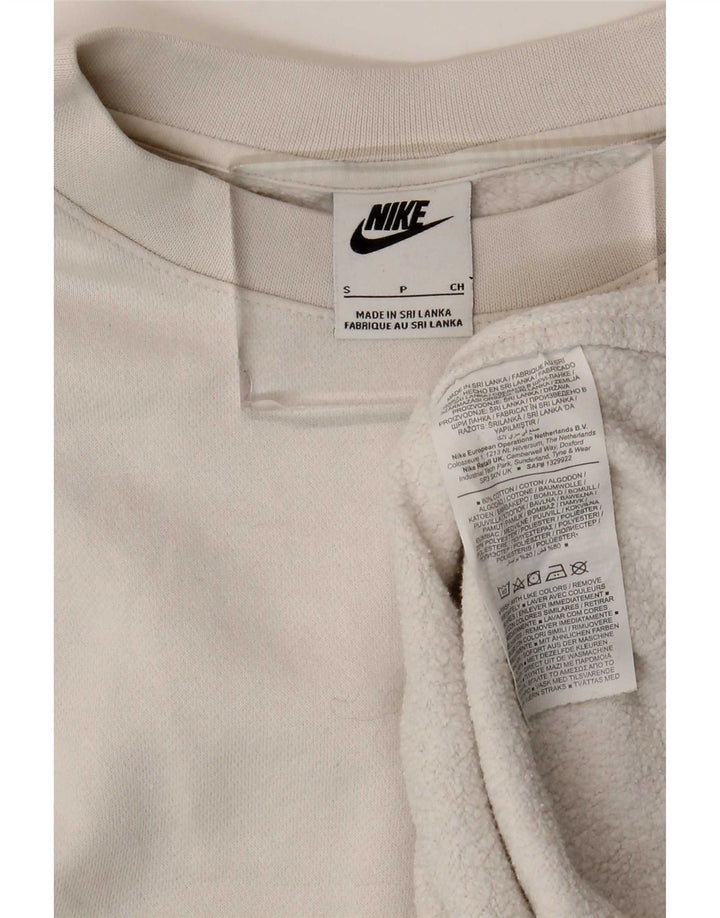 Nike moletom masculino jumper pequeno algodão branco