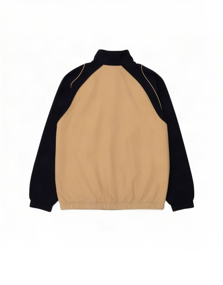 Nike Mens Tracksuit Top Jacket Grande Bege Colourblock Poliéster