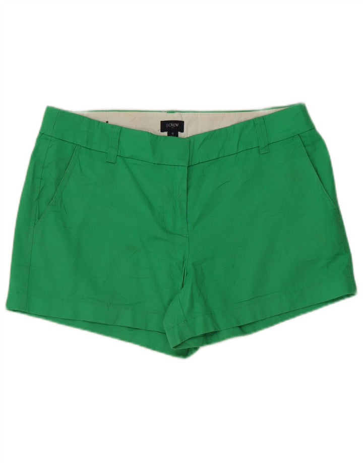 J. CREW Shorts Chino Feminino US 6 Médio W32 Algodão Verde