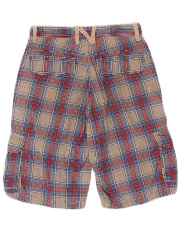 Napapijri Meninos Cargo Shorts 9-10 Anos W24 Algodão Xadrez Multicolorido