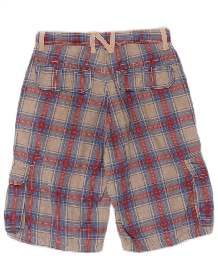 Napapijri Meninos Cargo Shorts 9-10 Anos W24 Algodão Xadrez Multicolorido