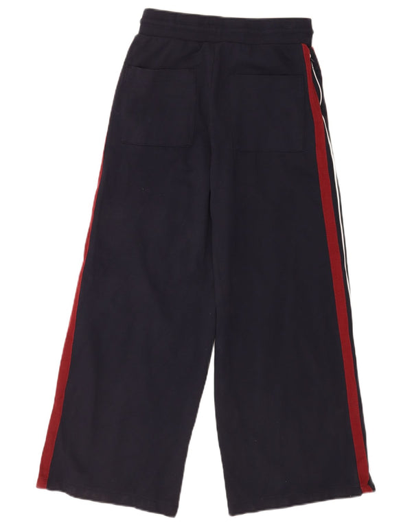 Calça de treino feminina Marks & Spencer com perna larga Reino Unido 6 XS azul marinho
