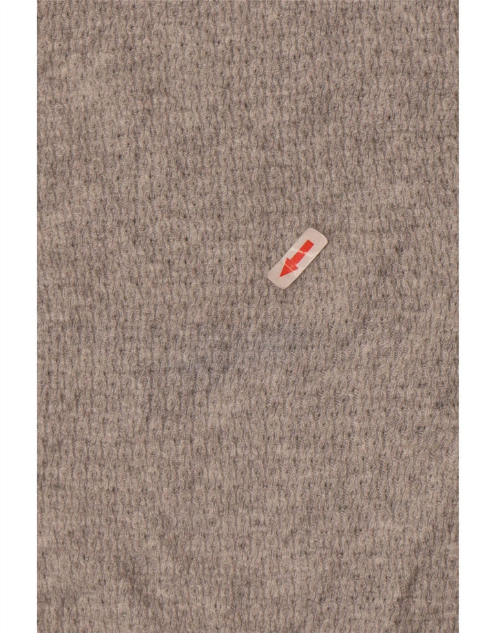 Suéter feminino Marks & Spencer com gola redonda Reino Unido 10 pequeno cinza