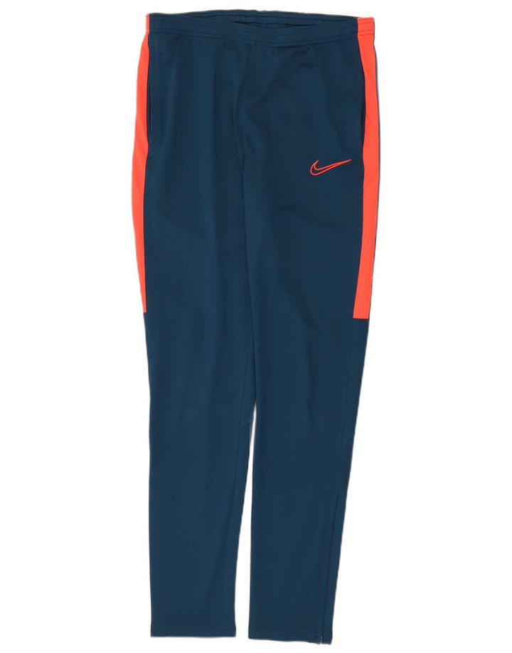 Calça de treino masculina NIKE Dri Fit azul médio colorblock poliéster