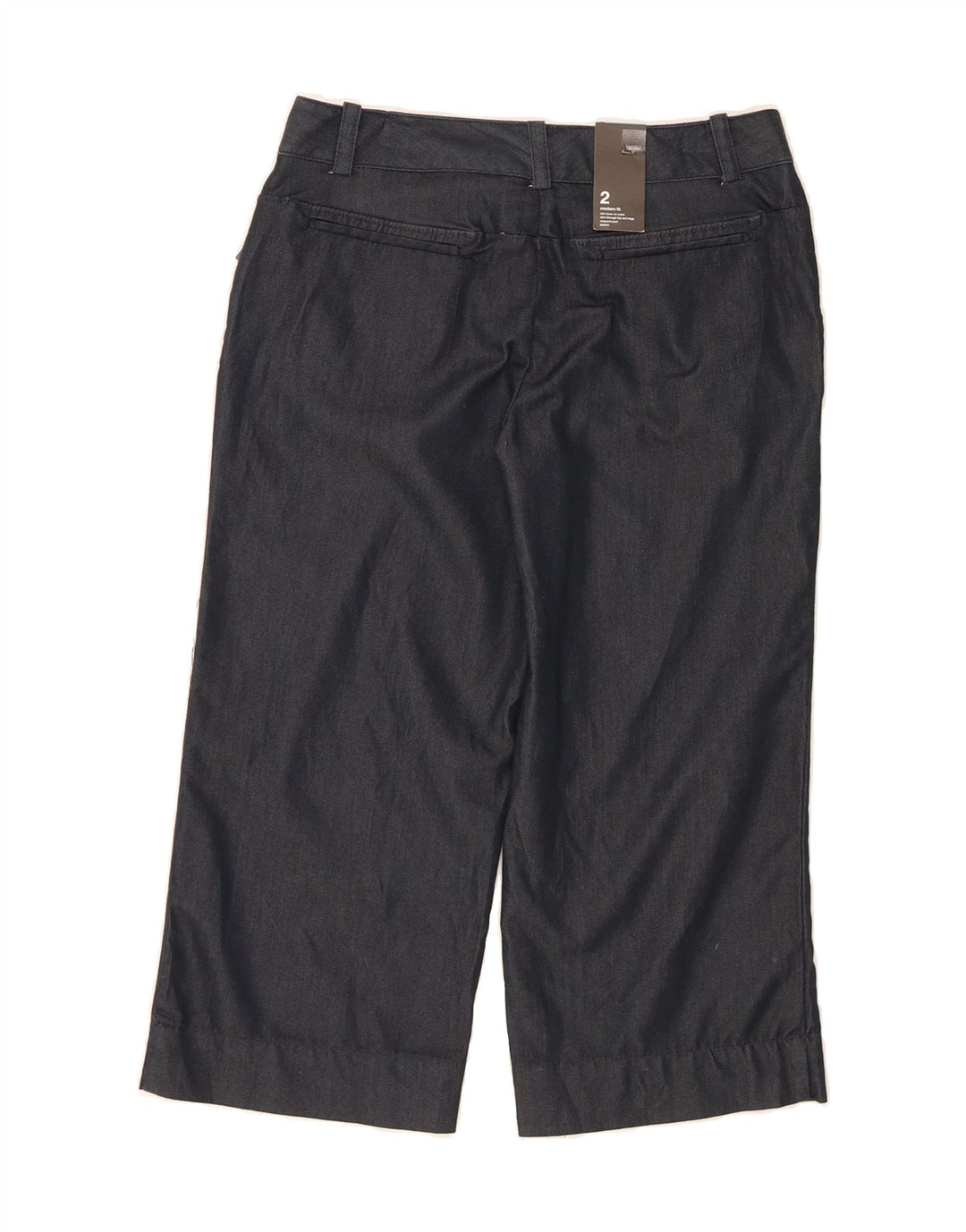 MOSSIMO Womens Straight Capri Trousers US 2 XS W25 L20 Navy Blue Cotton Vintage Mossimo and Second-Hand Mossimo from Messina Hembry 