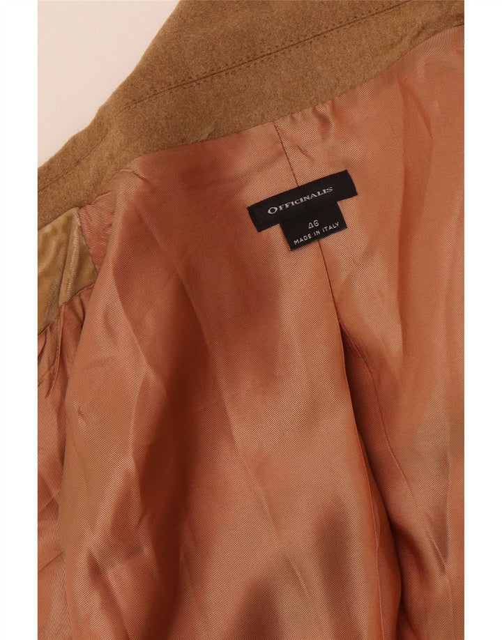 Jaqueta blazer feminina vintage com 3 botões IT 46 grande marrom