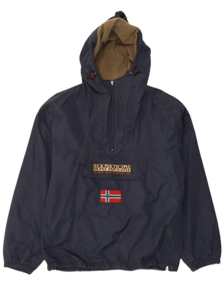 Jaqueta masculina Napapijri Geographic Graphic Anorak Reino Unido 38 Médio Azul Marinho