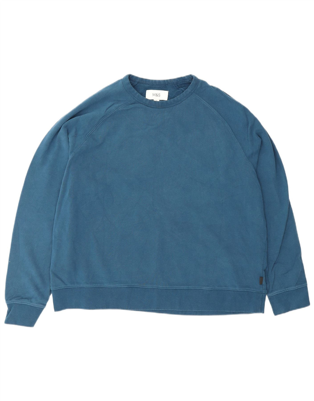 Suéter masculino Marks & Spencer de algodão azul XL