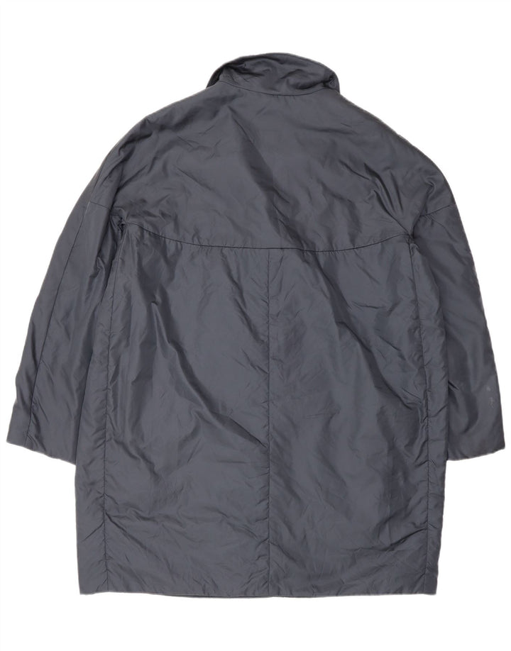 Casaco feminino Aspesi com ajuste solto e acolchoado UK 16 grande azul poliamida