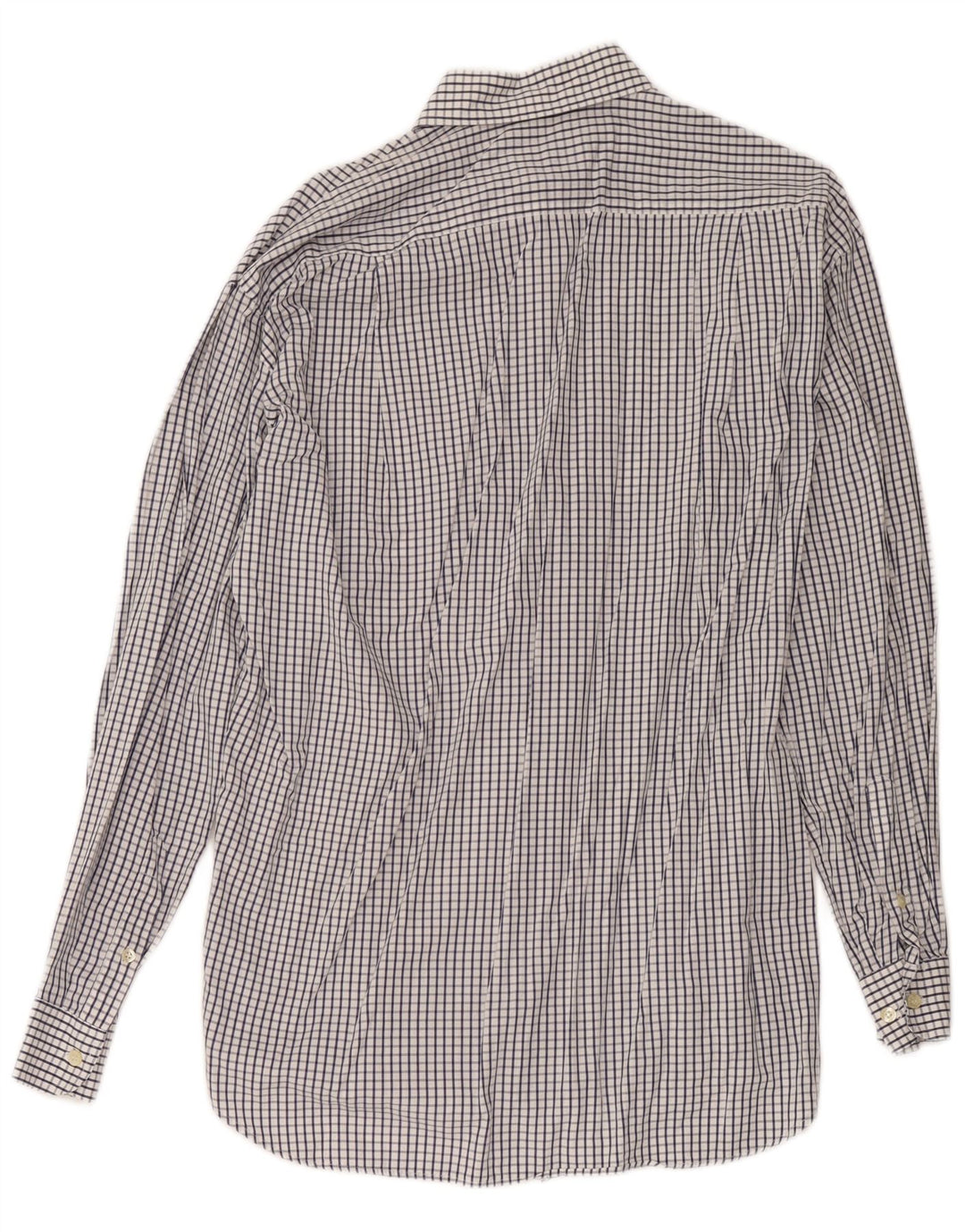 Camisa masculina Ungaro tamanho 39 15 1/2 xadrez branco médio