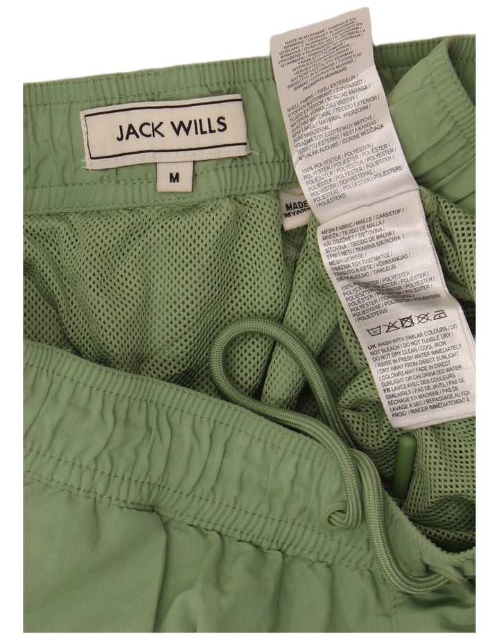 Shorts esportivos masculinos Jack Wills poliéster verde médio