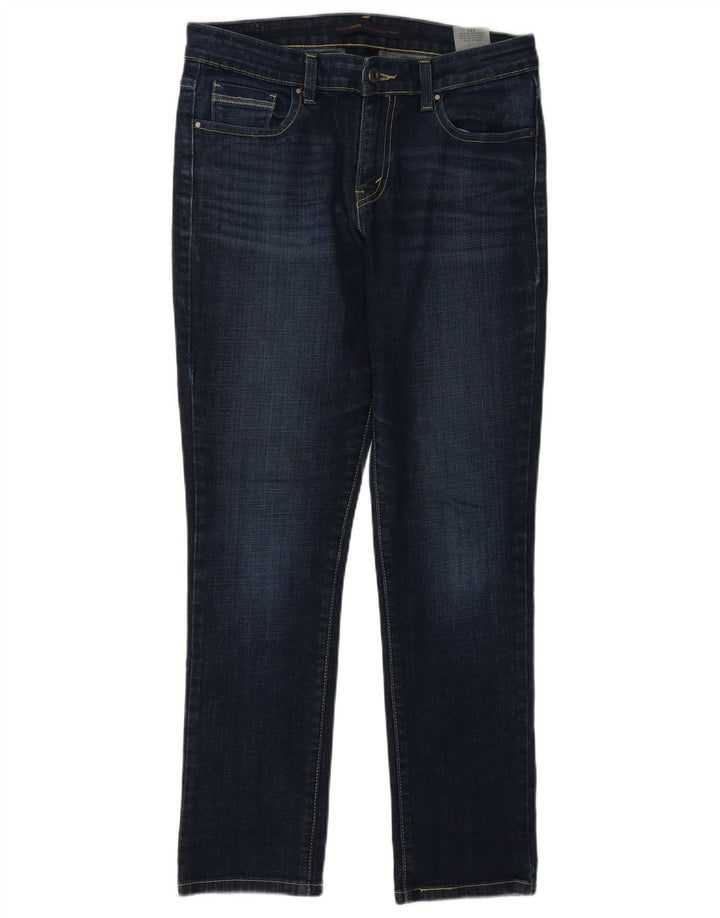 Jeans feminino Levi's Slim US 8 médio W30 L29 algodão azul marinho