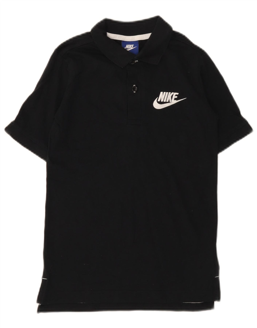 Camisa polo masculina NIKE 8-9 anos pequena preta algodão