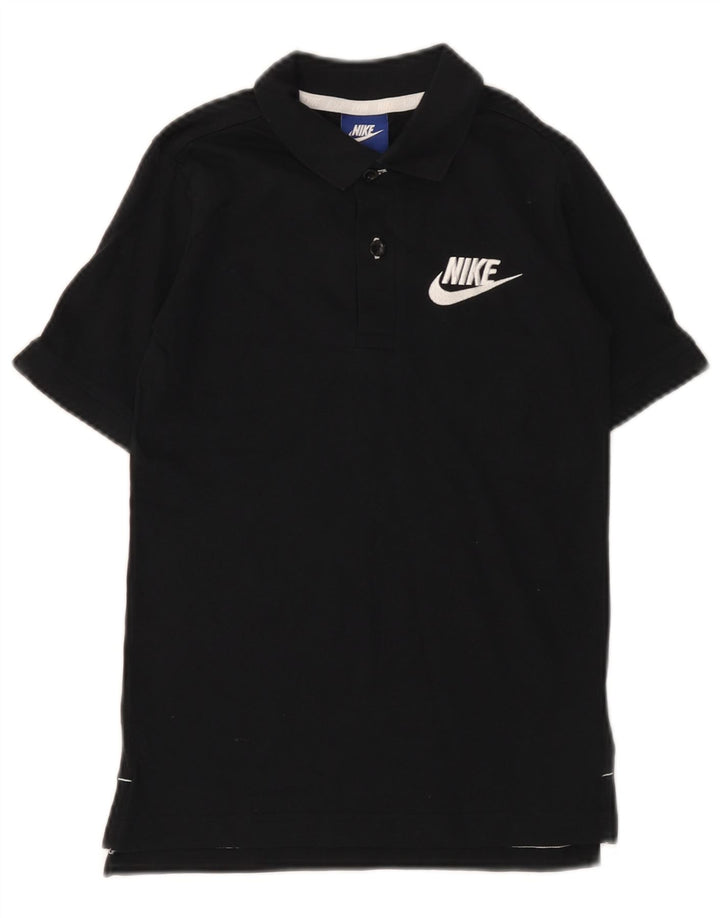 Camisa polo masculina NIKE 8-9 anos pequena preta algodão