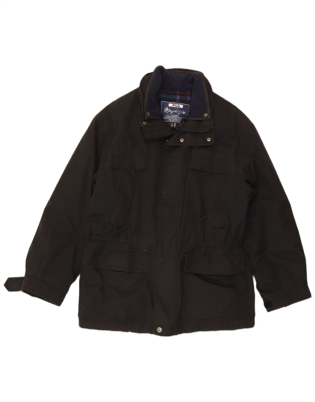 Fila Mens Utility Jacket IT 48 Médio Preto Poliéster