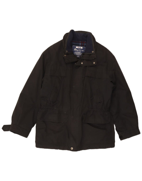 Fila Mens Utility Jacket IT 48 Médio Preto Poliéster