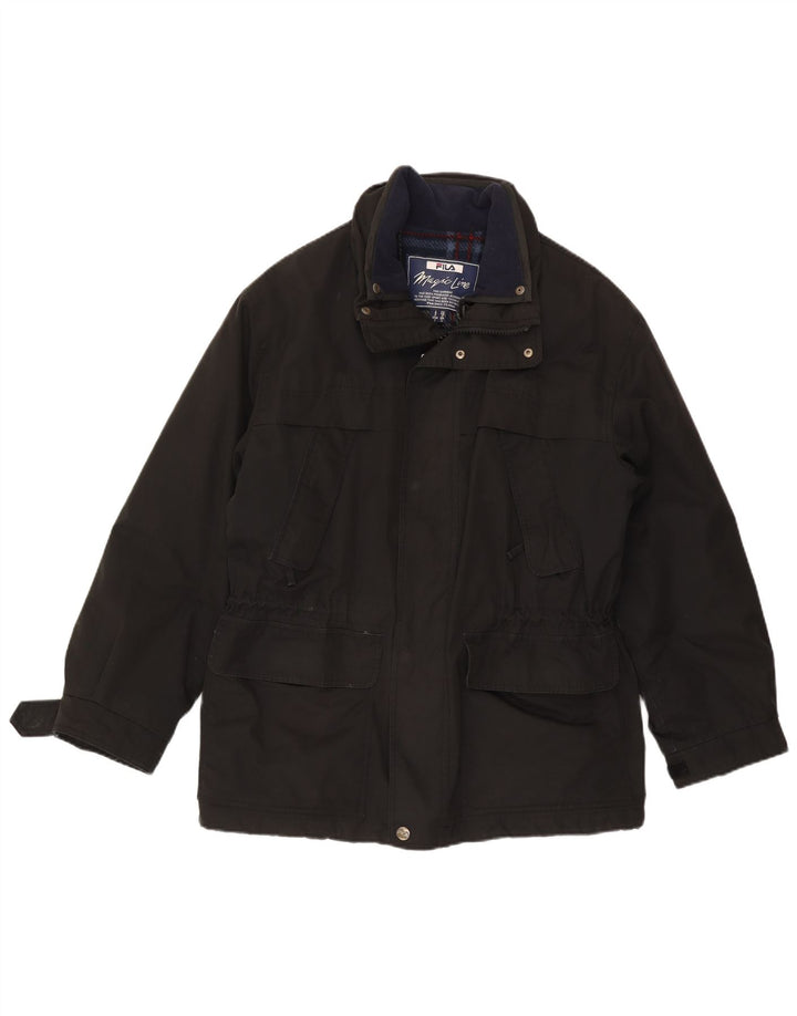 Fila Mens Utility Jacket IT 48 Médio Preto Poliéster