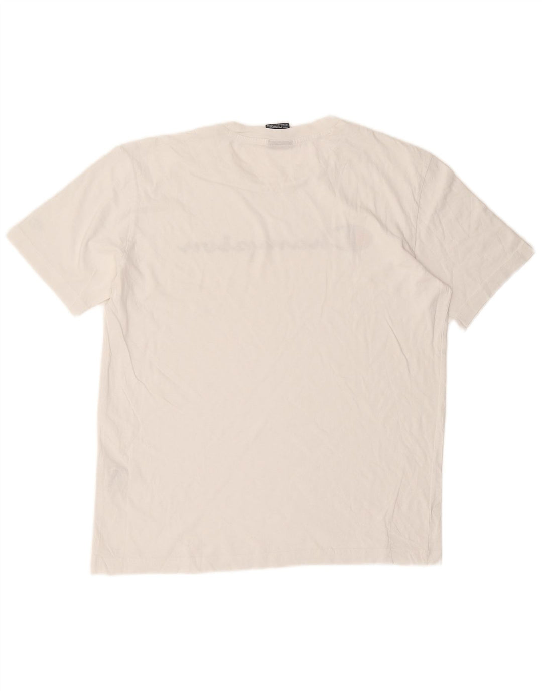 Camiseta gráfica masculina Champion Top médio algodão branco