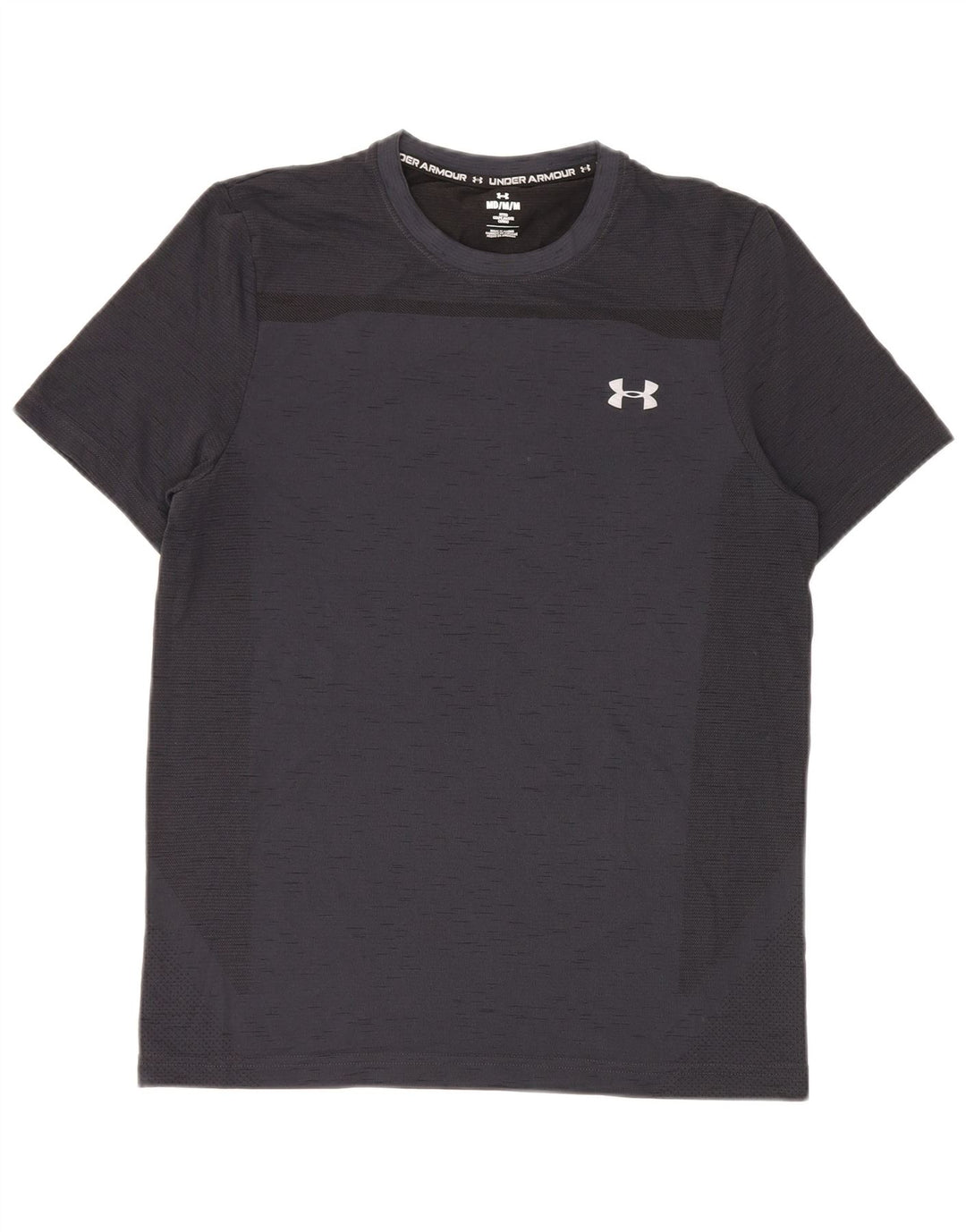 Under Armour Mens Camiseta justa Top Médio Azul Marinho
