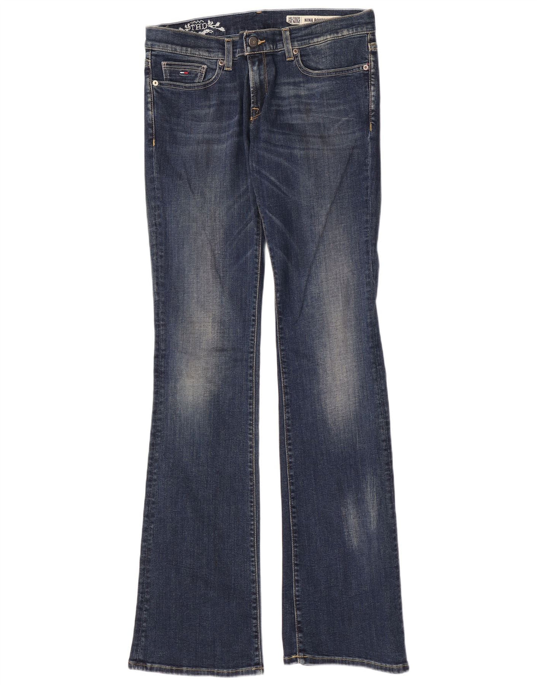 Jeans feminino Tommy Hilfiger Nina Bootcut W30 L34 azul algodão