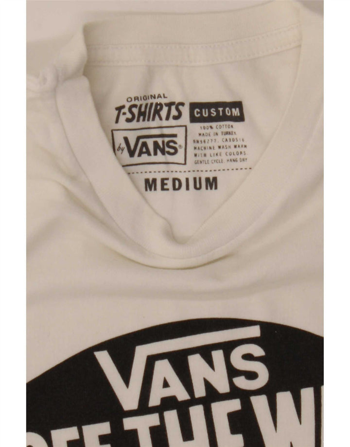 Camiseta masculina Vans Custom Fit Graphic Top Médio Algodão Branco