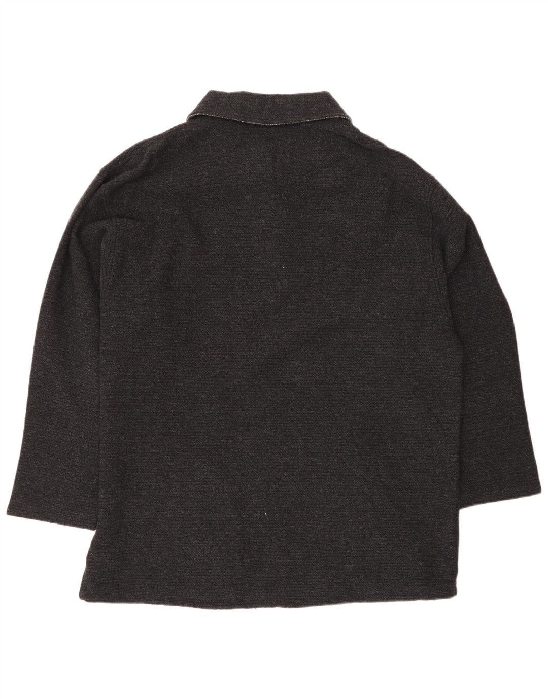 Suéter masculino country com gola polo IT 50 lã cinza médio
