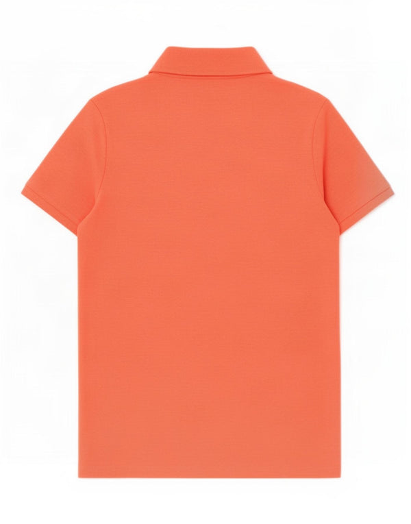 Camisa polo feminina Lotto UK 14 grande poliéster laranja