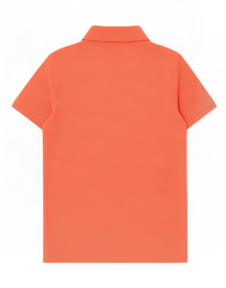 Camisa polo feminina Lotto UK 14 grande poliéster laranja