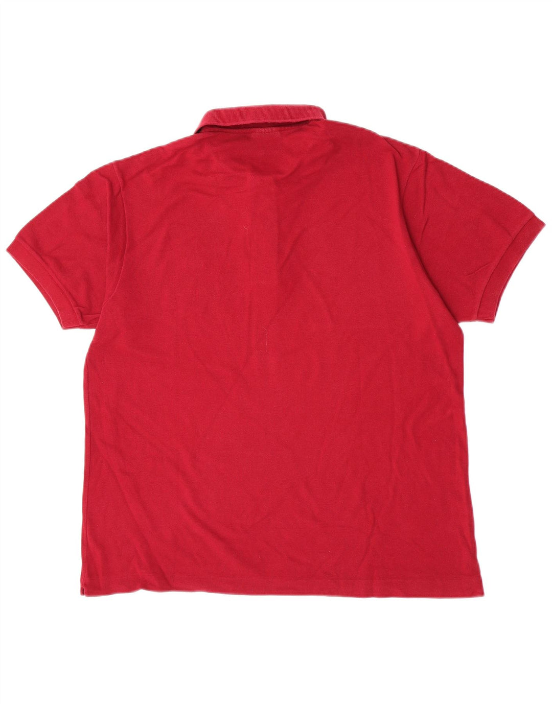 Camisa polo masculina Lacoste tamanho 5 grande algodão vermelho