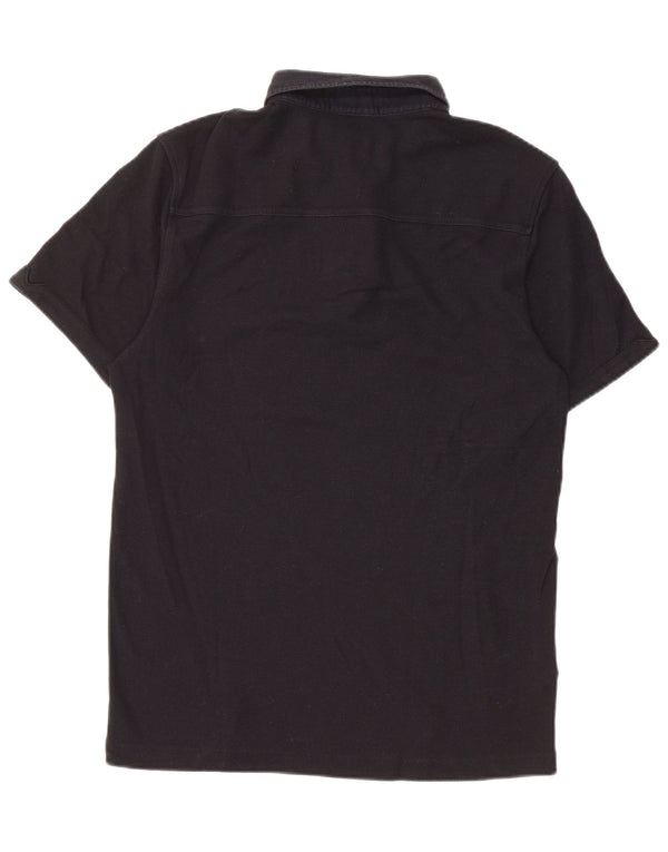Camisa polo masculina Fred Perry médio algodão azul marinho