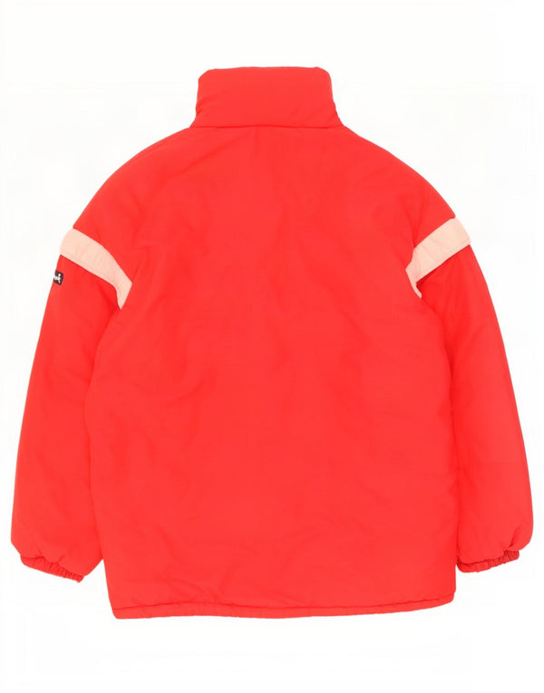 Jaqueta acolchoada com capuz masculina vintage IT 52 XL vermelho Colourblock poliamida