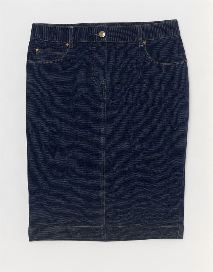 Saia jeans feminina Marina Yachting W28 azul marinho médio