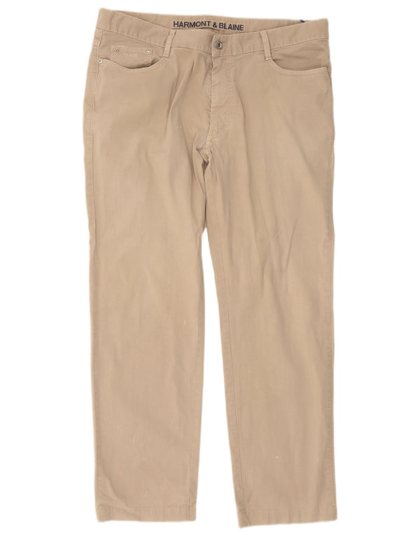 Calça casual reta masculina Harmont & Blaine W40 L30 bege