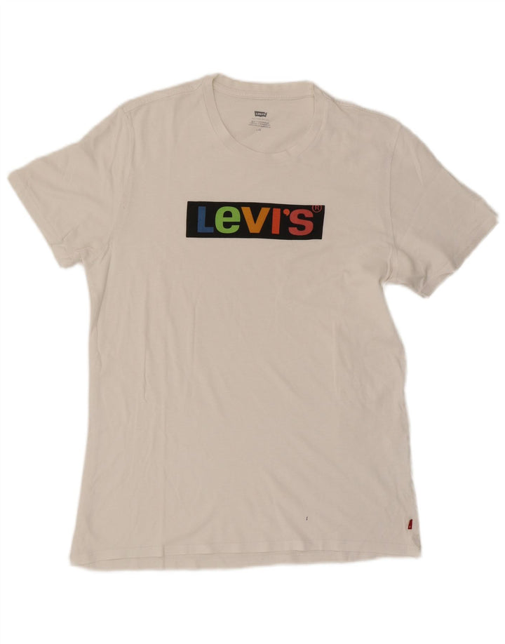Camiseta gráfica masculina Levi's Top grande branco