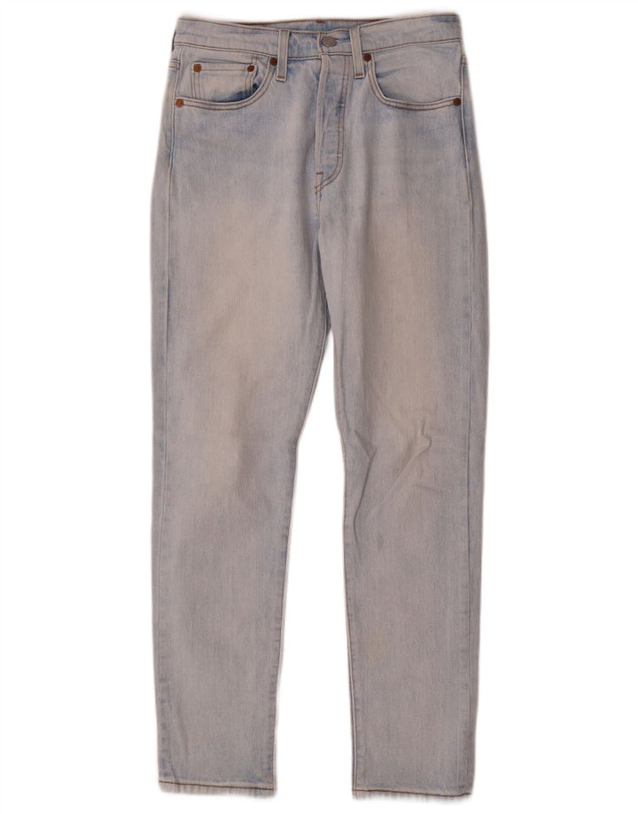 Calça jeans feminina Levi's 501 Straight W26 L28 azul algodão
