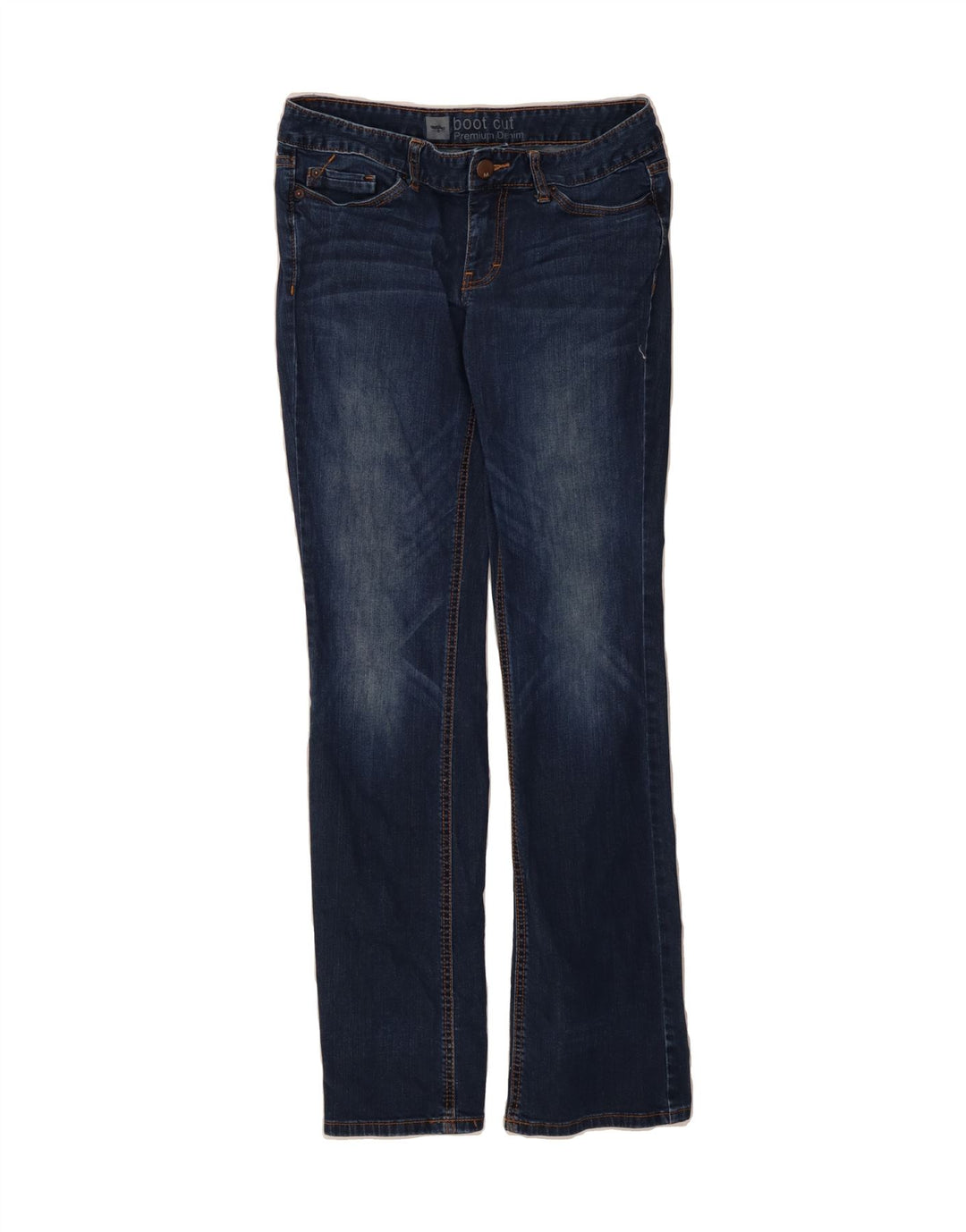 MOSSIMO Womens Bootcut Jeans US 8 Medium W32 L33 Navy Blue Cotton Vintage Mossimo and Second-Hand Mossimo from Messina Hembry 