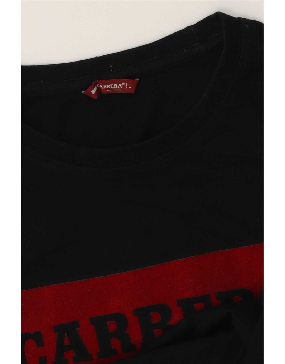 Camiseta gráfica masculina Carrera grande preta