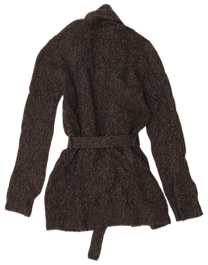 Suéter cardigã feminino oversized LEVI'S Reino Unido 10 acrílico manchado cinza pequeno