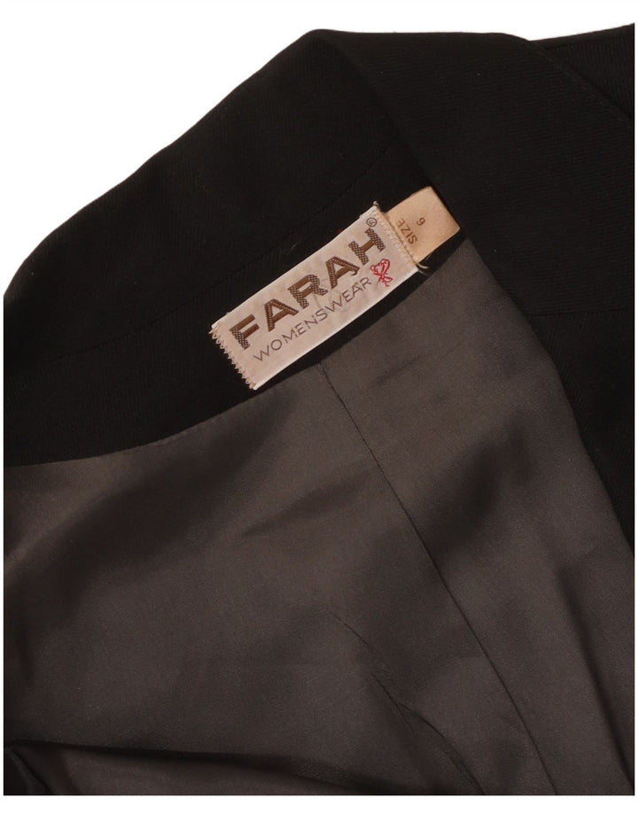 Farah Jaqueta Blazer Feminina com 2 Botões Reino Unido 6 XS Preto