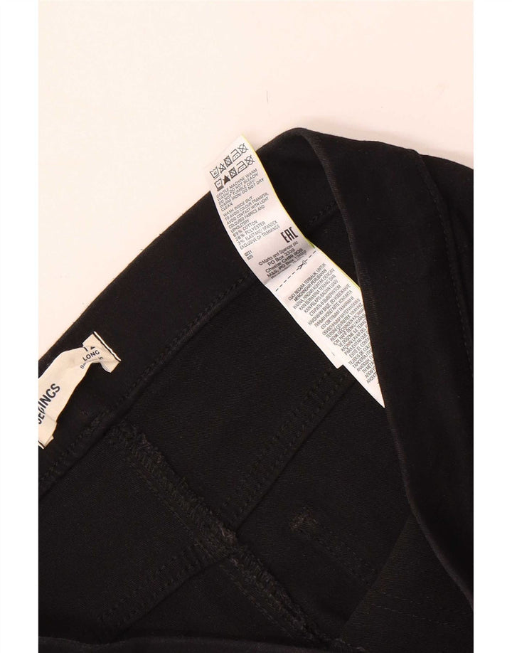 Calça jeans feminina Marks & Spencer UK 12 médio W30 L30 algodão preto