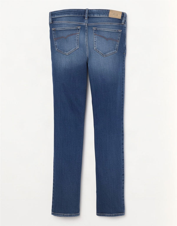 Jeans feminino Diesel Guppe cintura baixa super slim skinny W29 L34 azul