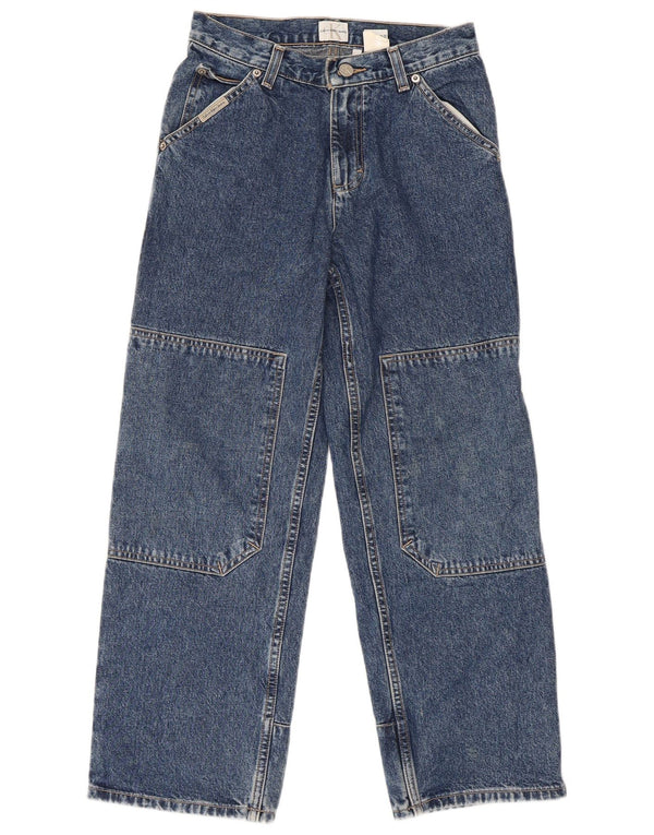 Calvin Klein Meninos Jeans Soltos 9-10 Anos W26 L25 Azul Algodão